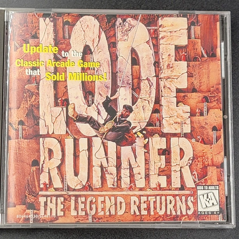 Lode Runner The Legend Returns (Windows PC CD-ROM 1996)  Sierra Pc Game Gamer